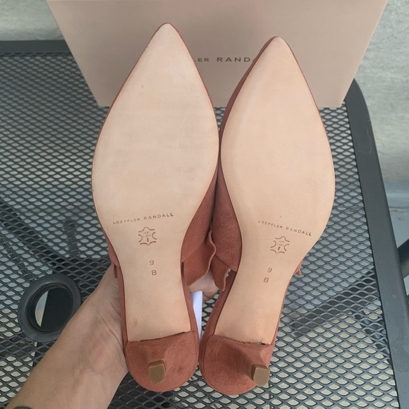 NIB Loeffler Randall Dusty Rose Berkley Mule Suede - Picture 4 of 6